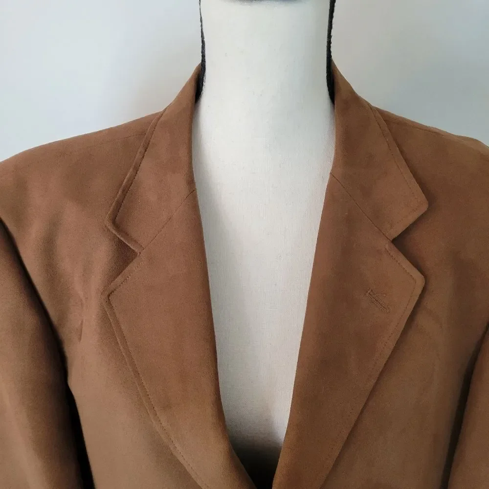 Ricardo Hand Tailored Made Italia Mens button down lined blazer size 44R